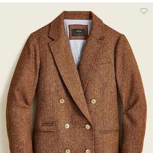 J. Crew Bristol Brown Herringbone Blazer